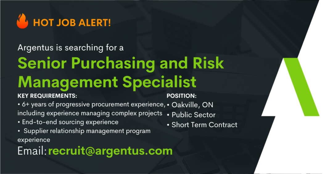 FILLED: Senior Purchasing and Risk Management Specialist
