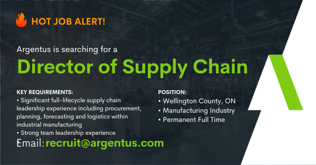 Director of Supply Chain – Manufacturing