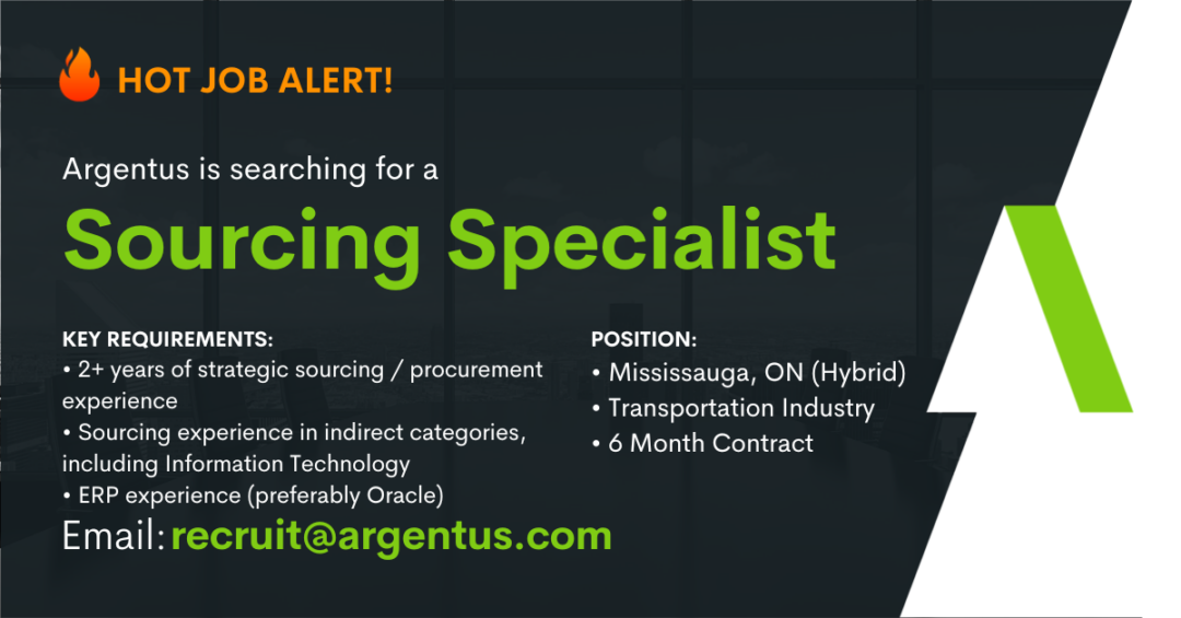 Sourcing Specialist – 6 Month Contract