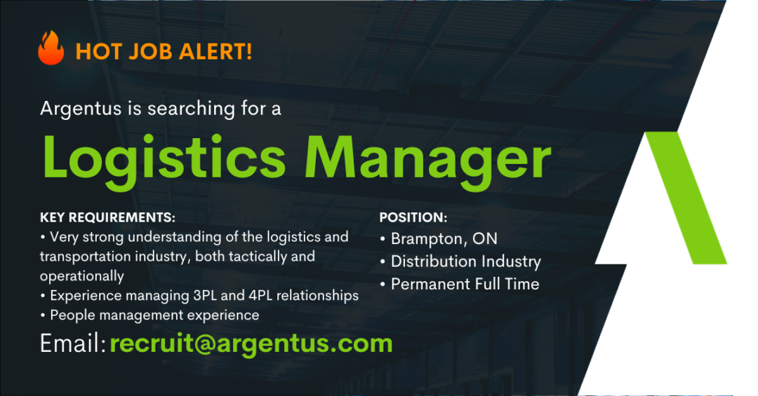 FILLED: Logistics Manager