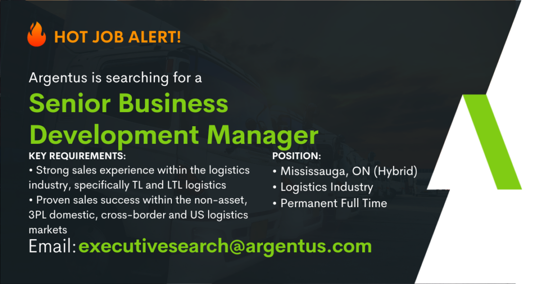 Senior Business Development Manager – Logistics Industry