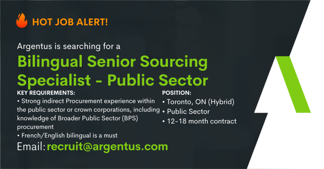 Bilingual Senior Sourcing Specialist – Public Sector