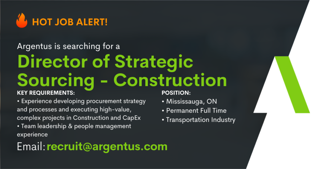 Director of Strategic Sourcing – Construction