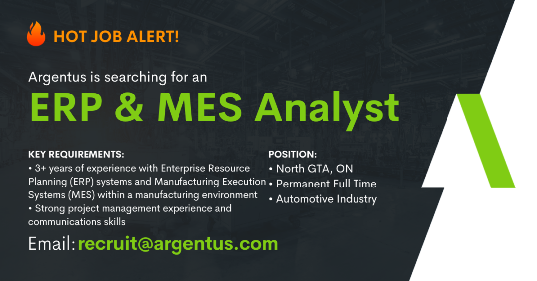 ERP & MES Analyst – Automotive Industry