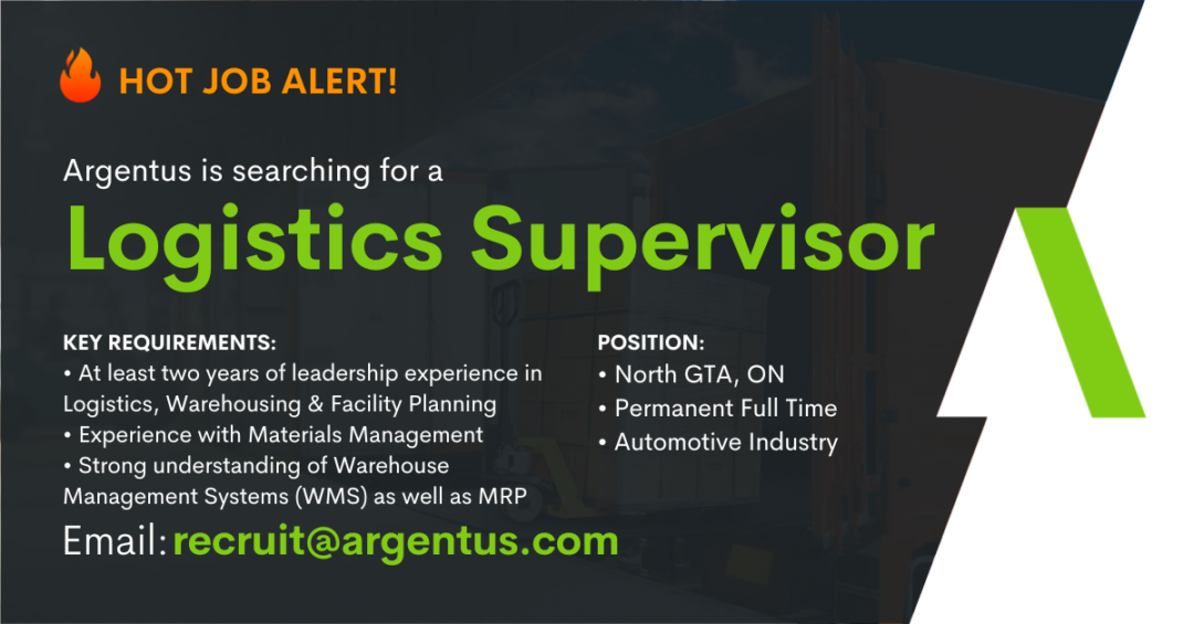 Logistics Supervisor – Automotive Industry