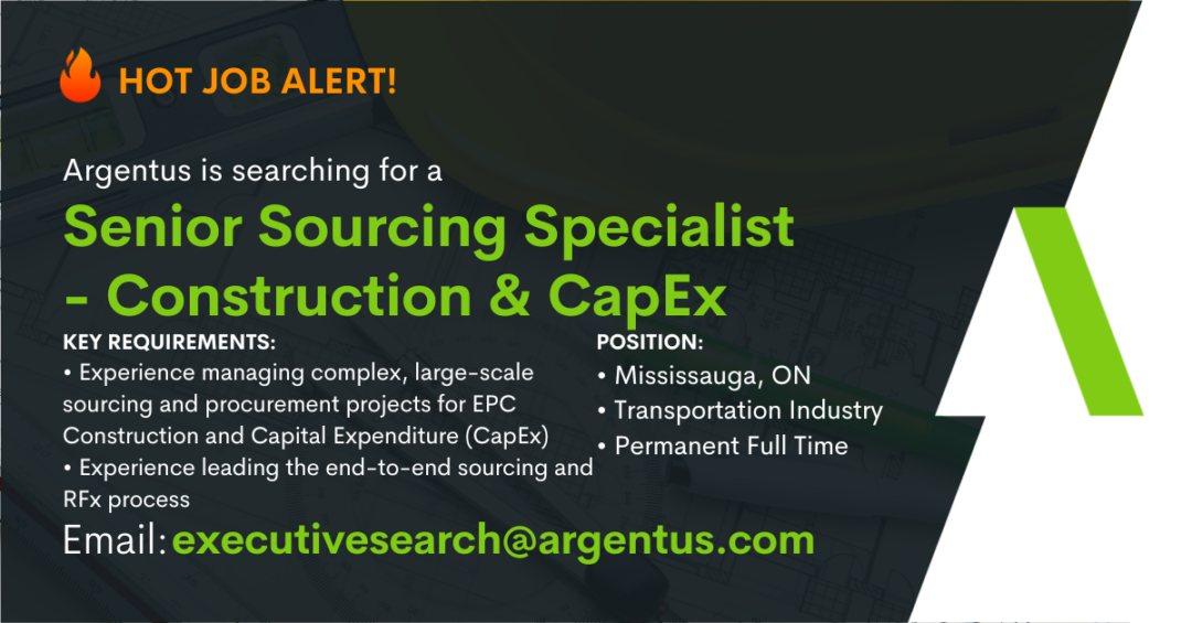 Senior Sourcing Specialist – Construction & CapEx