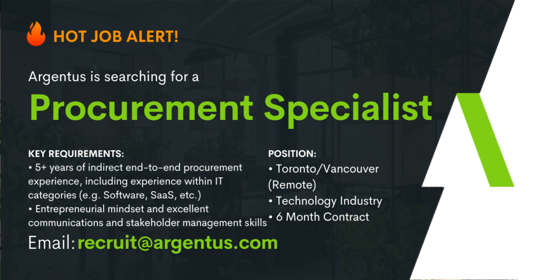 Procurement Specialist – Remote within Canada