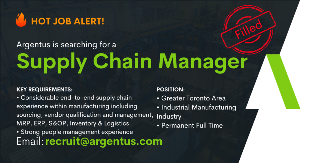 FILLED: Supply Chain Manager
