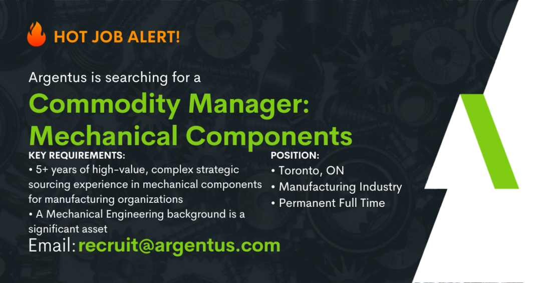 Commodity Manager – Mechanical Components