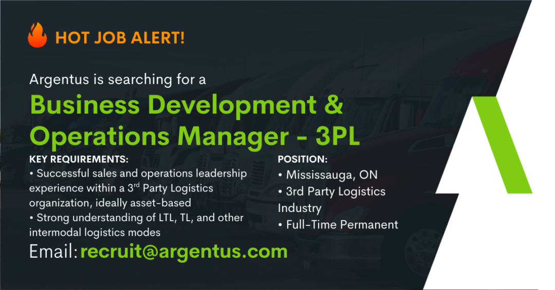 Business Development & Operations Manager – 3PL