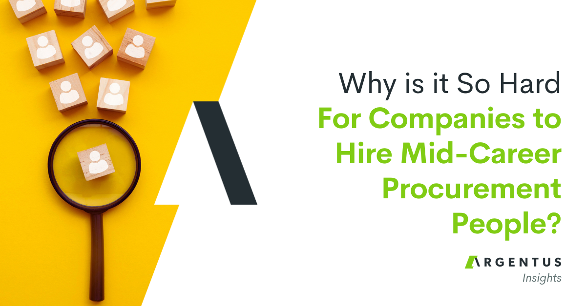 Why is it So Hard for Companies to Hire Mid-Career Procurement People?