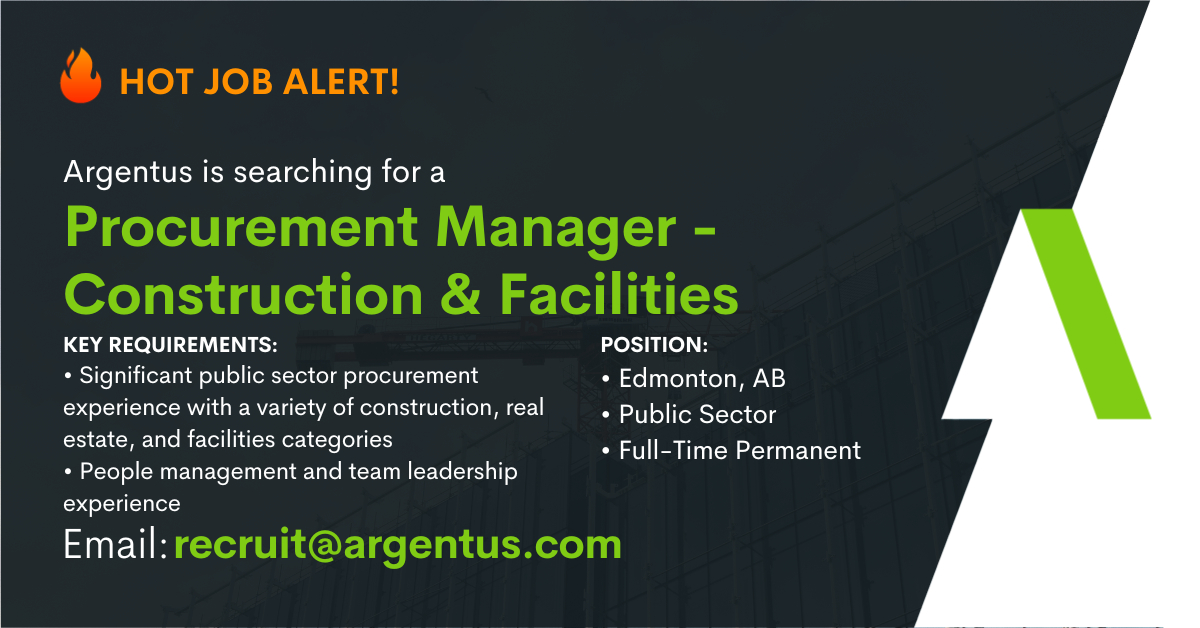 Procurement Manager – Construction & Facilities