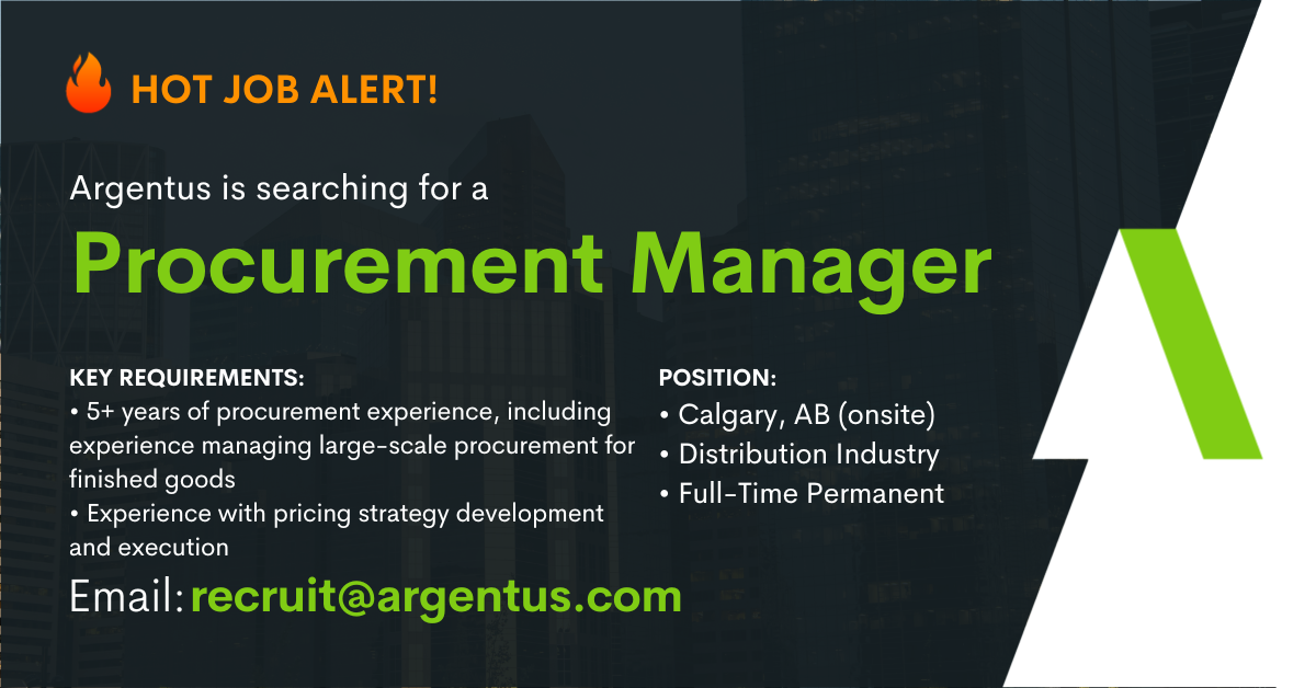 Procurement Manager – Calgary, AB – Distribution