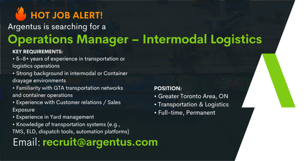Operations Manager – Intermodal Logistics